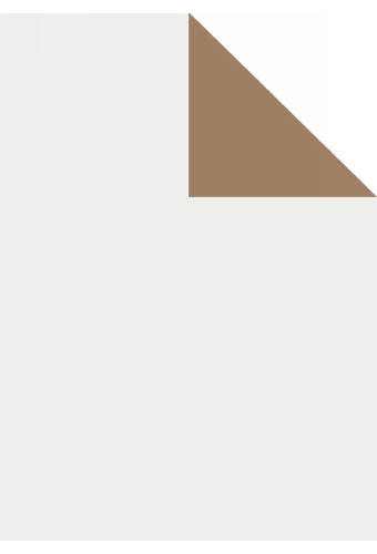 Geschenkpapier Uni Artline Mat Glad Wit En koper 90gr 30cm x 200meter