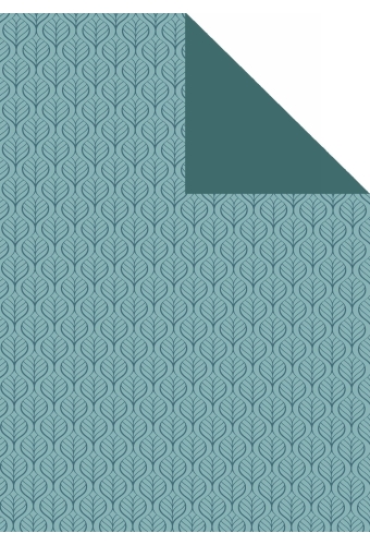 Kadopapier Dubbelzijdig Eco Recycling Wit Florac Blauw 70cmx200m