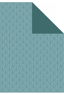 Kadopapier Dubbelzijdig Eco Recycling Wit Florac Blauw 70cmx200m