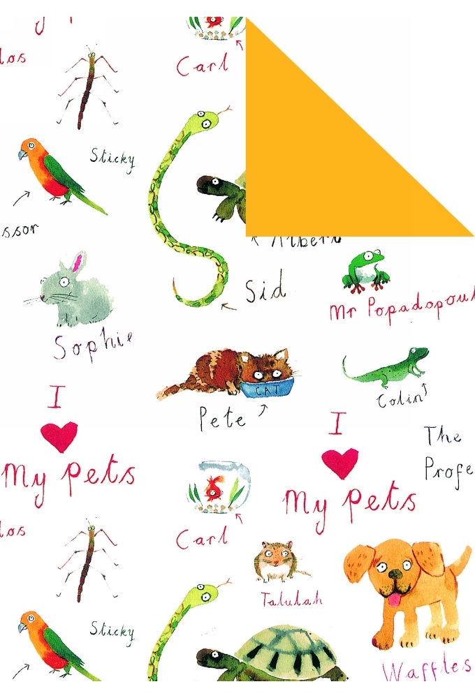Kadopapier Dubbelzijdig Mat Glad Pets maisgeel 90gr 30cm x 200meter