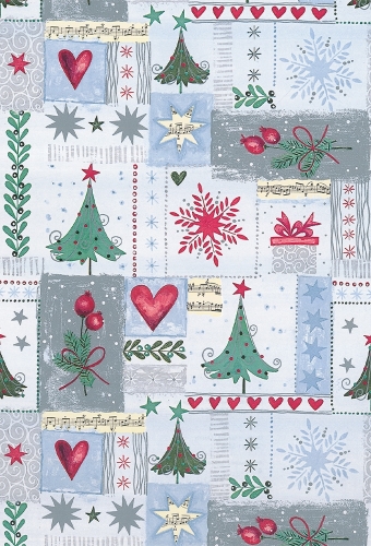 Kerstpapier Artline Mat Glad Mittenwald 90gr 50cm x 200meter