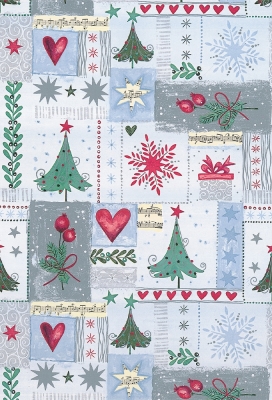 Kerstpapier Artline Mat Glad Mittenwald 90gr 50cm x 200meter
