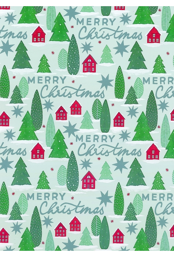 Kerstpapier Artline Mat Glad Montana 90gr 50cm x 200meter