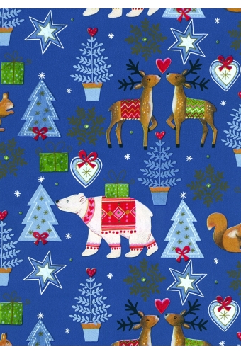 Kerstpapier Artline Mat Glad Sjoeberg 90gr 50cm x 200meter