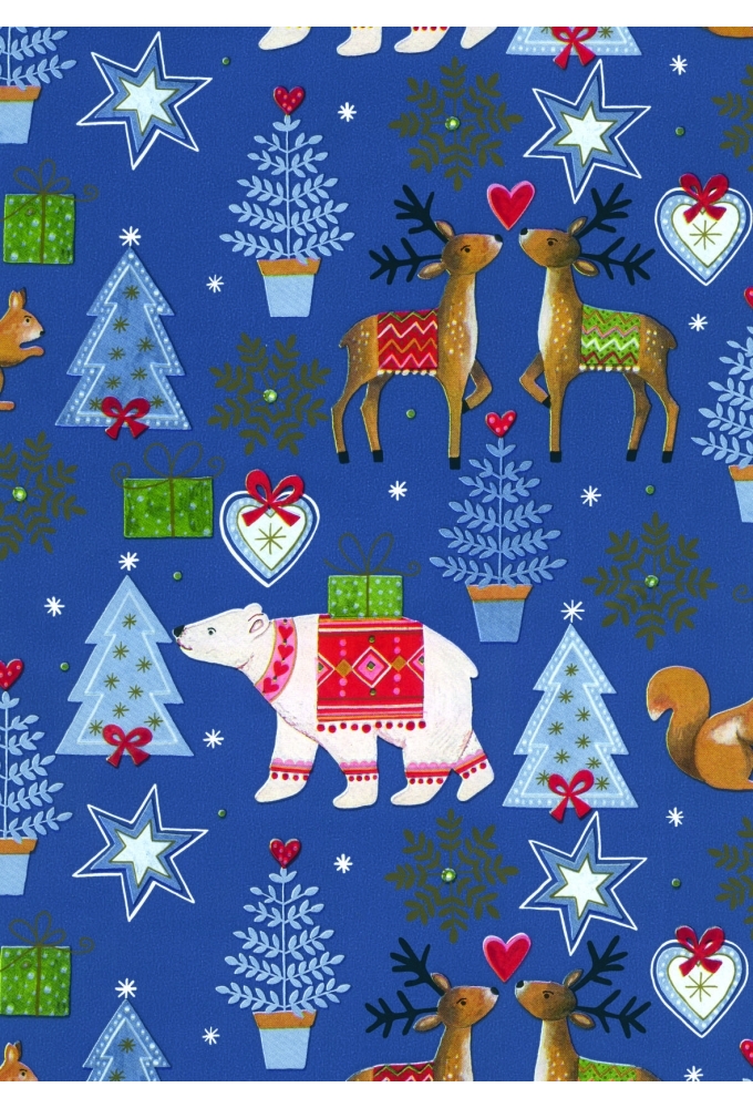 Kerstpapier Artline Mat Glad Sjoeberg 90gr 50cm x 200meter