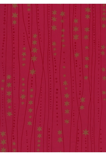 Kerstpapier Eco Nature Wit Aarhus Rood 80gr 70cm x 200meter