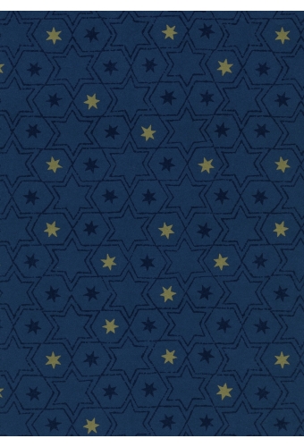 Kerstpapier Eco Nature Wit Bozen Blauw 80gr 30cm x 200meter