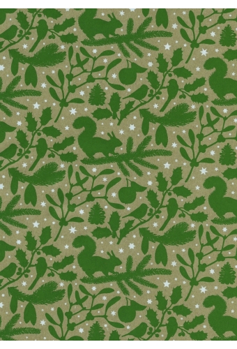 Kerstpapier Eco Recycling Bruin Hintertux 70gr 50cm x 200meter