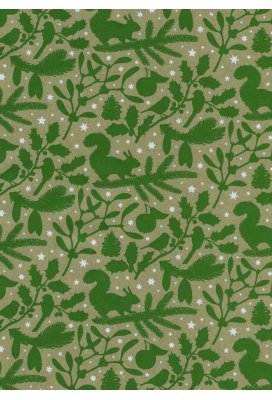Kerstpapier Eco Recycling Bruin Hintertux 70gr 50cm x 200meter