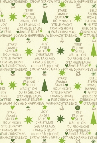 Kerstpapier Eco Recycling Wit Landeck 90gr 50cm x 200meter