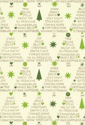 Kerstpapier Eco Recycling Wit Landeck 90gr 50cm x 200meter