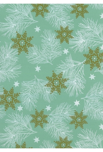 Kerstpapier Eco Recycling Wit Pino Salie 90gr 70cm x 200meter
