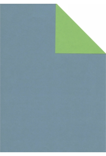 Kraftpapier Dubbelzijdig Eco Kraft Wit Blauw En Groen 65gr 70cm x 200m