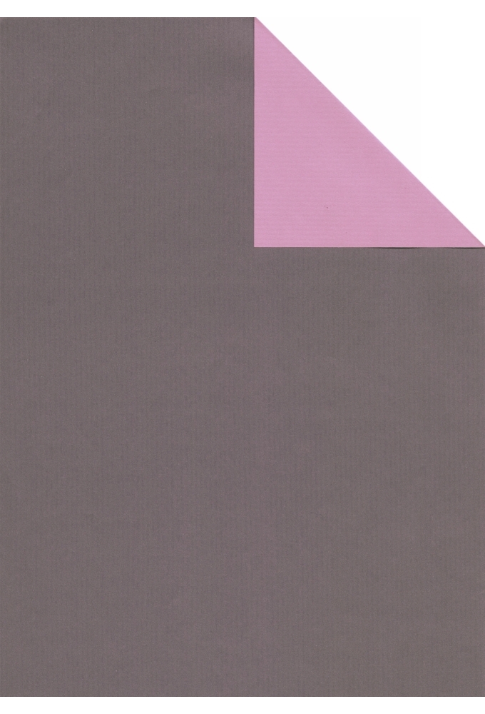Kraftpapier Dubbelzijdig Eco Kraft Wit Taupe En Rose 65gr 70cm x 200m