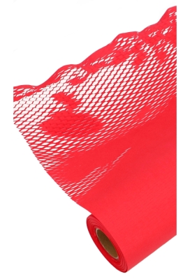 Kraft Stretch Papier Net Rood 50cm x 25meter