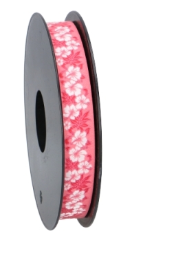 Krullint Flowers Rood 20mm x 100 meter