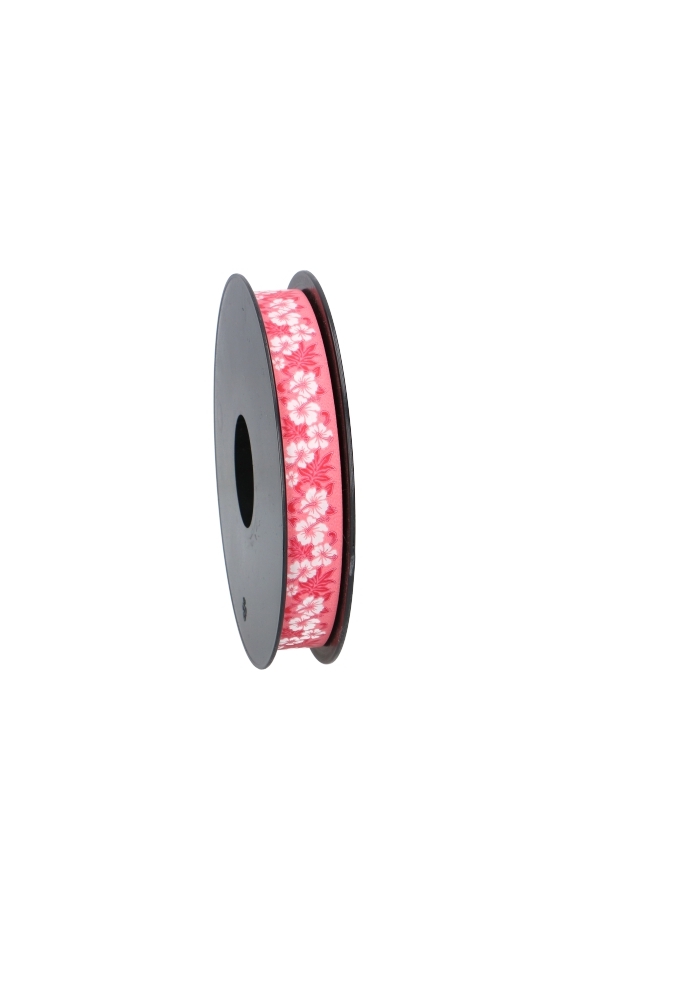 Krullint Flowers Rood 20mm x 100 meter