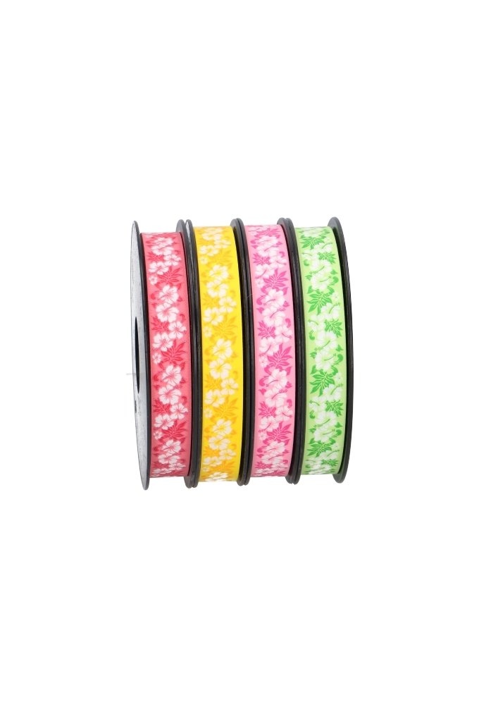 Krullint Flowers Rood 20mm x 100 meter