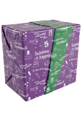 Sintpapier Gecoat Dubbelzijdig Sint Kapoentje 50cm x 200m 80gr