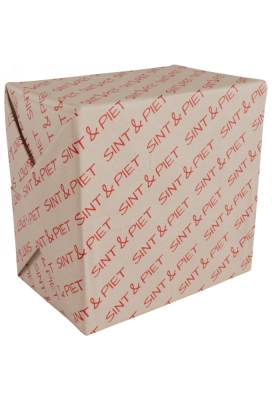 Sintpapier Kraft Sint & Piet 50cm x 200meter 70grm OP IS OP