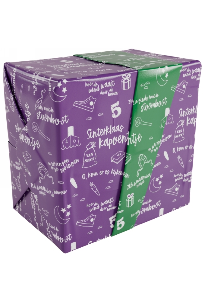 Sintpapier Gecoat Dubbelzijdig Sint Kapoentje 30cm x200m 80gr OP IS OP