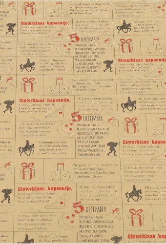 Sintpapier Kraft Kapoentje 30cm x 200meter 70grm OP IS OP