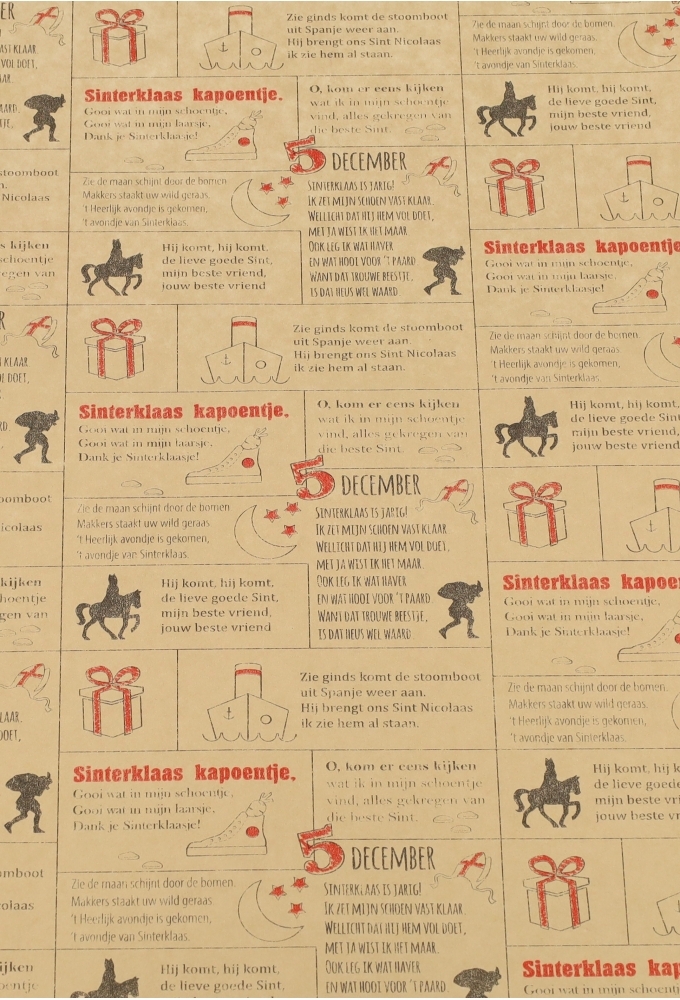Sintpapier Kraft Kapoentje 30cm x 200meter 70grm OP IS OP