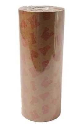 Sintpapier Bruin Kraft Letters Goud 30cm x125meter
