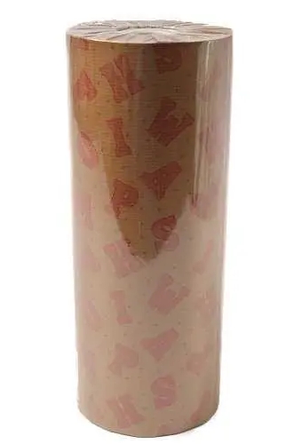 Sintpapier Bruin Kraft Letters Goud 30cm x250meter