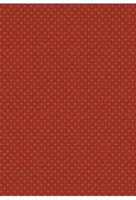 Kerstpapier little dots brick goud 70cm x 200meter