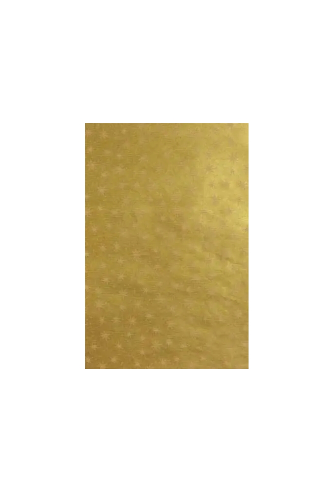 Kerstpapier Bruin Kraft Stars Goud 30cm x 250meter