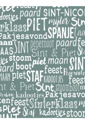 Sintpapier Trendy Sint Handlettering Stone 70cm x 125meter