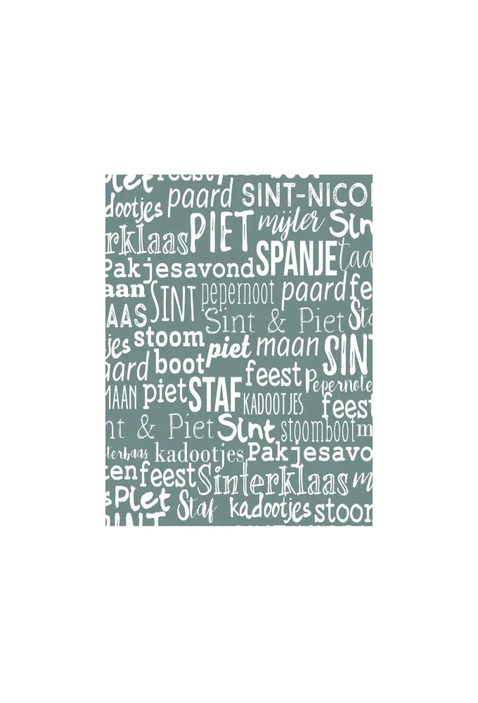 Sintpapier Trendy Sint Handlettering Stone 70cm x 125meter