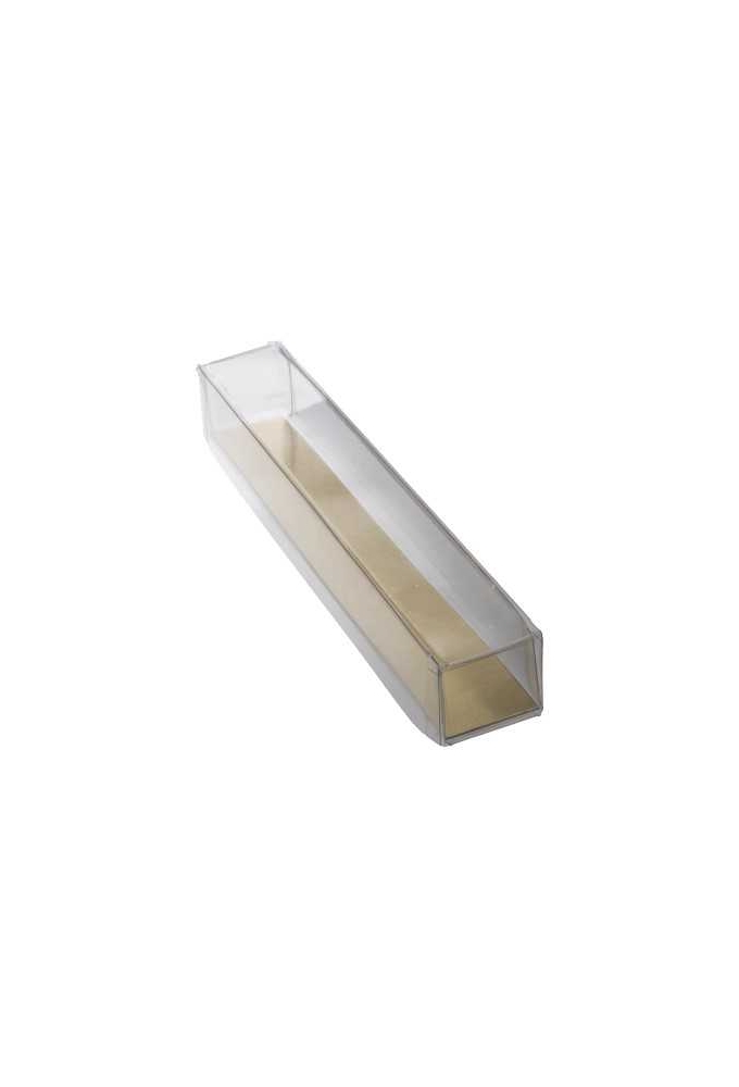 Transparant Bonbondoosje & Gouden Bodem 20x3x3cm 100stuks