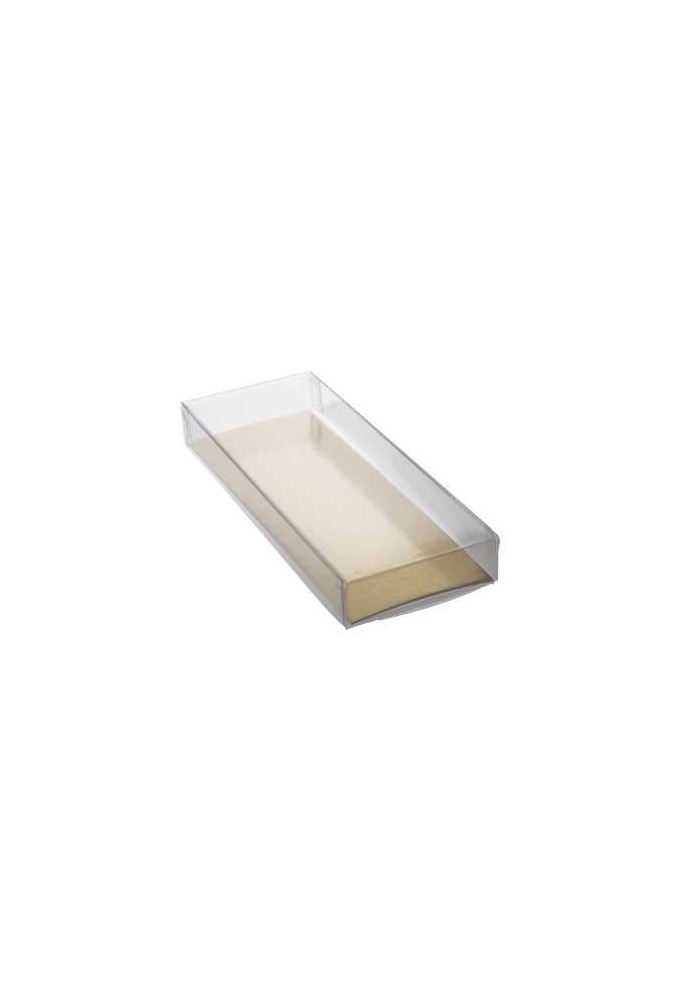 Transparant Cadeaudoosjes & Gouden Bodem 16x6x2cm 100stuks