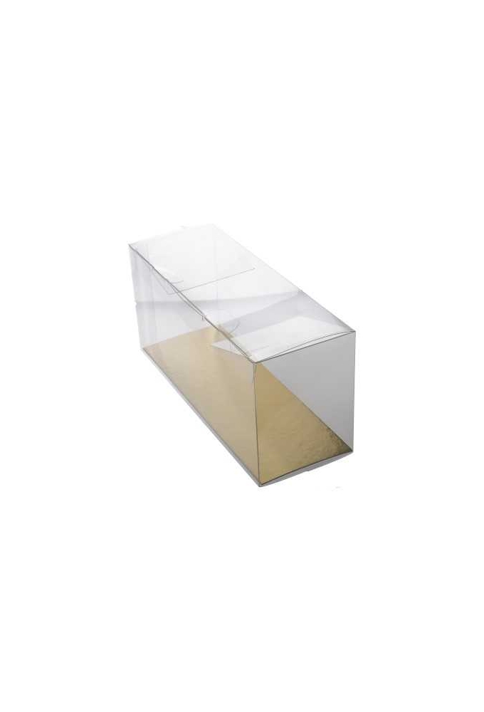 Transparant Cadeaudoosjes & Gouden Bodem 20.3x7.2x9.4cm 100stuks