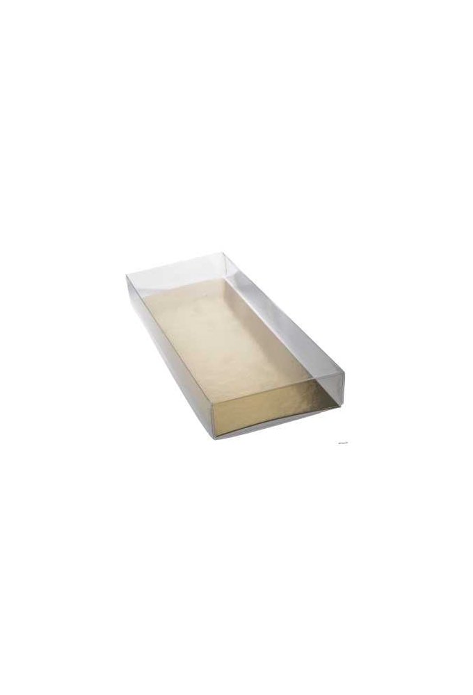 Transparant Cadeaudoosjes & Gouden Bodem 25x10x3cm 70stuks