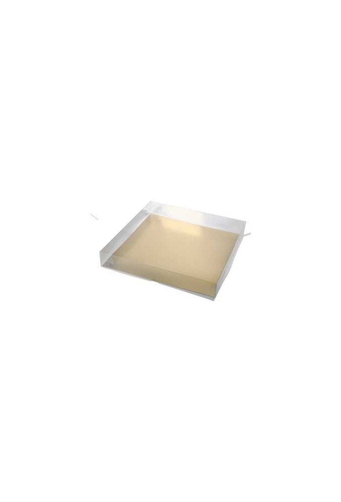 Transparant Cadeaudoosjes & Gouden Bodem 29.5x29.5x4.5cm 100stuks