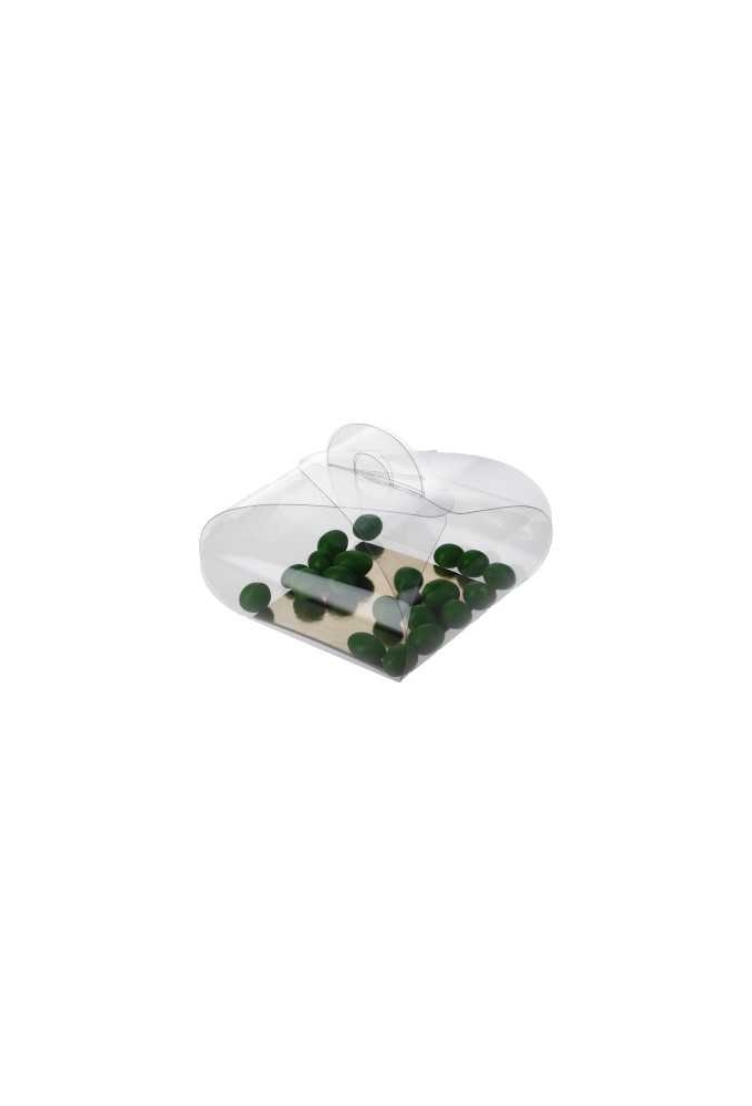 Transparant Cadeaudoosjes Ballotins & Gouden Bodem 6.5x6.5cm 100stuks