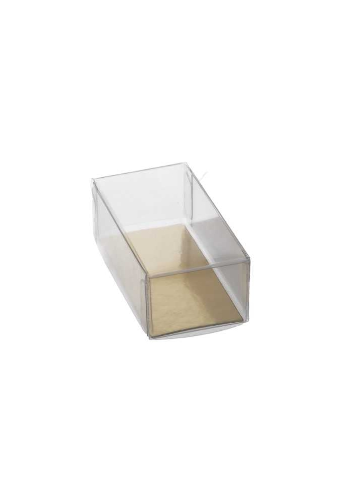 Transparant Cadeaudoosjes Bonbondoosje & Gouden Bodem 8x4x3cm 100stuks