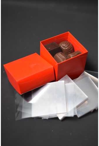 Transparant Inleg Vellen Voor Kubusdoosjes 8.5x8.5cm 200stuks