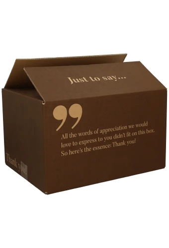 Kerstpakketdozen Quote Kraft Bruin 39x29x30cm 15stuks
