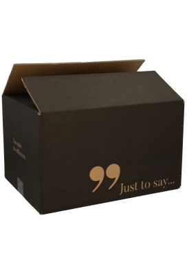 Kerstpakketdozen Quote Kraft Zwart 39x29x30cm 15stuks