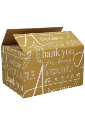 Kerstpakketdozen Amazing Goud Wit 39x29x13cm 15stuks