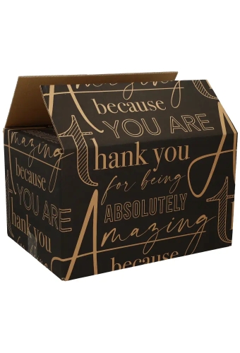 Kerstpakketdozen Amazing Kraft Zwart 39.5x39x40cm 15stuks