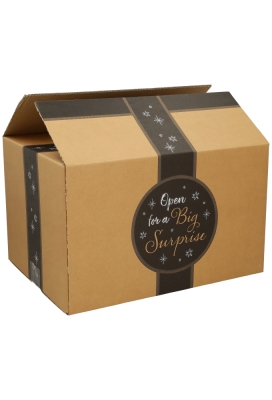 Kerstpakketdozen Big Surprise Kraft 39x29x15cm 15stuks