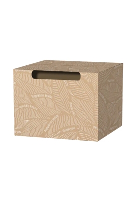 Kerstpakketdozen Happiness Kraft Shopper Happiness 45.5x23x32.5cm 15stuks