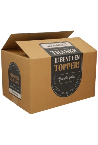 Kerstpakketdozen Dik Verdiend 9x29x17,7cm 15stuks