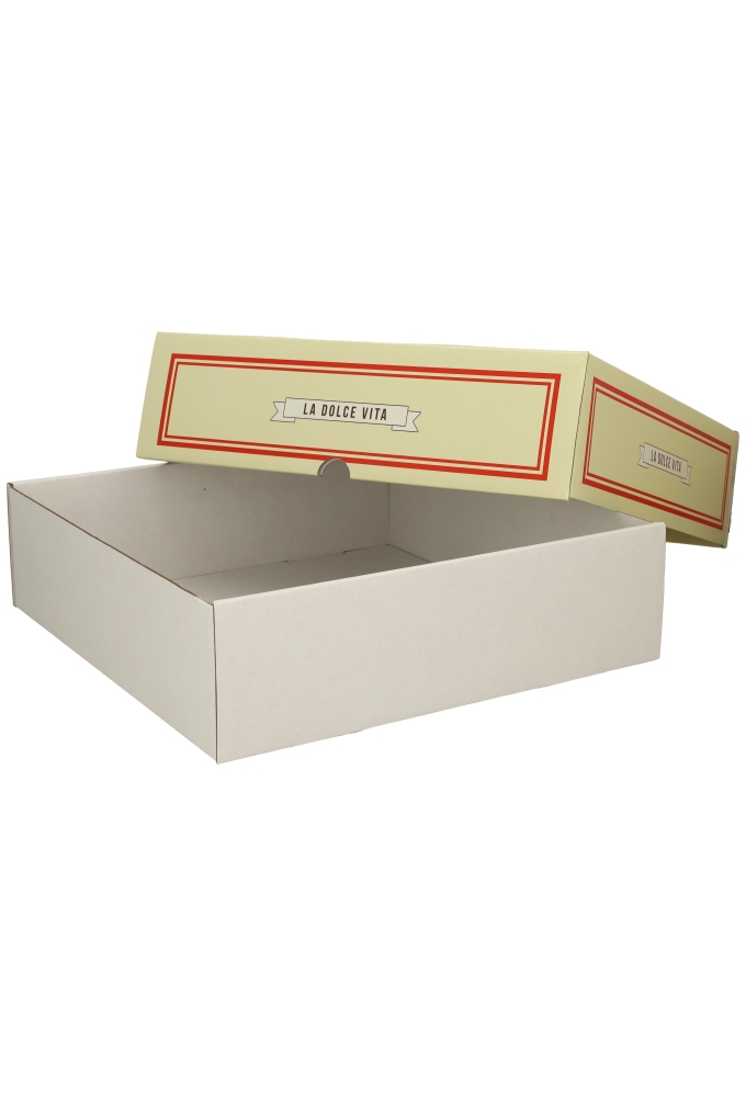 Geschenkdozen Buonissimo Met Losse Deksel 37x37x10.5cm 15stuks
