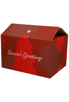 Kerstpakketdozen Season's Greetings 39x29x12,6cm 15stuks